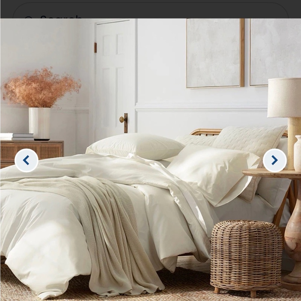 Company store twin extra long fitted sheet cream